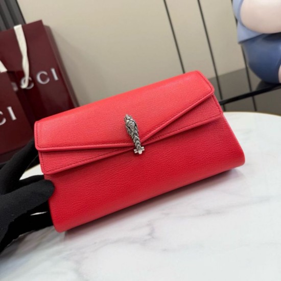 Replica Perfetta Borsa a tracolla Gucci Dionysus con intestazione a tigre 876531 Rossa