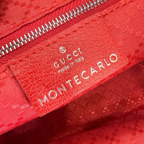 Replica Perfetta Borsa tote piccola Gucci Tribeca tela rossa 25cm