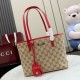 Replica Perfetta Borsa tote piccola Gucci Tribeca tela rossa 25cm