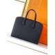 Replica di lusso Valigetta da lavoro Hermes Elephant Nero Imitazione Falso