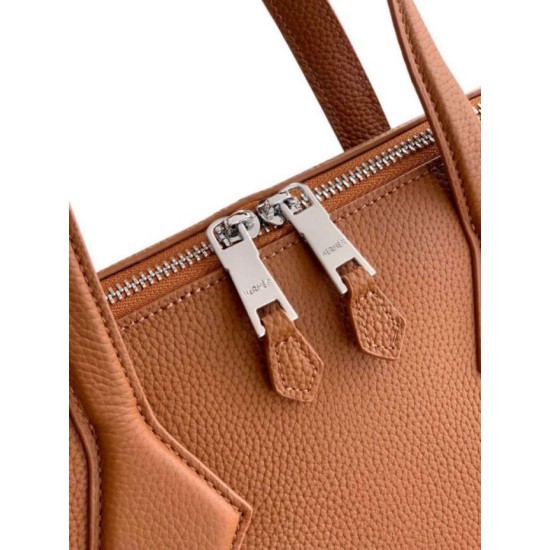 Replica di lusso Borsa da lavoro Hermes Elephant marrone Imitazione Falso