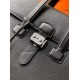 Replica di lusso Borsa da lavoro Hermes 6097 nera Imitazione Falso