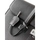 Replica di lusso Borsa da lavoro Hermes 6097 nera Imitazione Falso