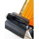 Replica di lusso Borsa a tracolla Hermes Messenger 7062 uomo Nera Imitazione Falso