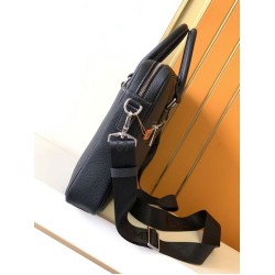 Replica di lusso Borsa Valigetta da lavoro Hermes 7046 Nero  Imitazione Falso