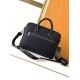 Replica di lusso Borsa Valigetta da lavoro Hermes 7046 Nero  Imitazione Falso