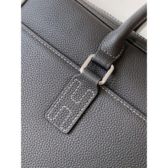 Replica di lusso Borsa Valigetta da lavoro Hermes 7046 Nero  Imitazione Falso