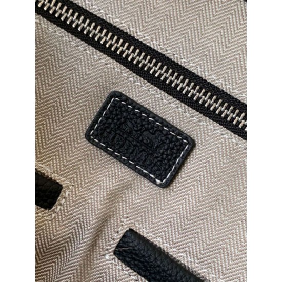 Replica di lusso Borsa Valigetta da lavoro Hermes 7046 Nero  Imitazione Falso