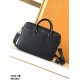 Replica di lusso Borsa Valigetta da lavoro Hermes 7046 Nero  Imitazione Falso