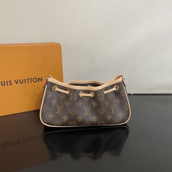 Replica di alta qualità Borsa a secchiello LV Nano East-West Frivole Monogram M29537 Replica di lusso Borsa a secchiello LV Nano East-West Frivole Monogram M29537 Imitazione Falso