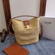 Replica di lusso Borsa a secchiello piccola intrecciata Celine Triomphe Imitazione Falso