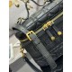 Replica di alta qualità Beauty case DiorTravel S5488 nero Replica di lusso Beauty case DiorTravel S5488 nero Imitazione Falso