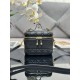 Replica di alta qualità Beauty case DiorTravel S5488 nero Replica di lusso Beauty case DiorTravel S5488 nero Imitazione Falso
