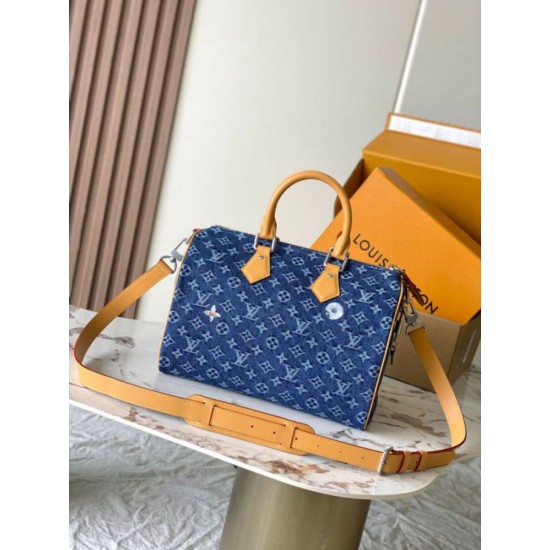 Replica 1:1 Borsa a tracolla LV Speedy 30 con chip MB163c M27556 Replica 1:1 Borsa a tracolla LV Speedy 30 con chip MB163c M27556
