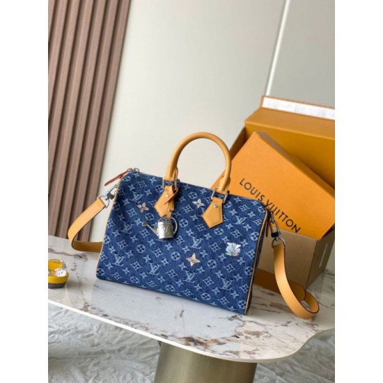 Replica 1:1 Borsa a tracolla LV Speedy 30 con chip MB163c M27556 Replica 1:1 Borsa a tracolla LV Speedy 30 con chip MB163c M27556