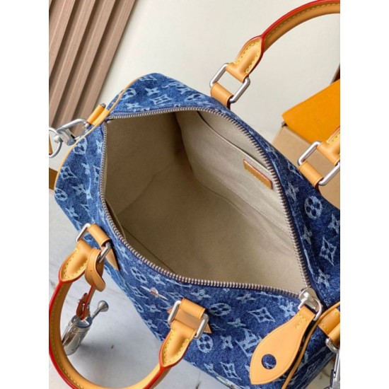 Replica 1:1 Borsa a tracolla LV Speedy 30 con chip MB163c M27556 Replica 1:1 Borsa a tracolla LV Speedy 30 con chip MB163c M27556