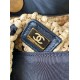 Replica di lusso Borsa shopping Chanel AS5811 Small Tote Rafia Nero Imitazione Falso