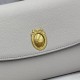 Replica di lusso Pochette Dior Médaillon con tracolla Grigia Imitazione Falso