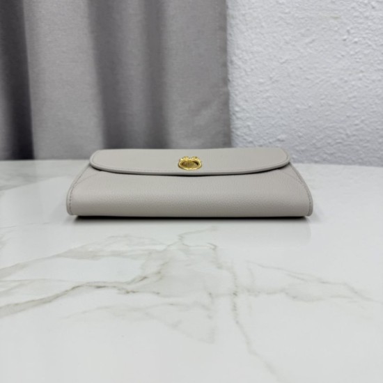 Replica di lusso Pochette Dior Médaillon con tracolla Grigia Imitazione Falso