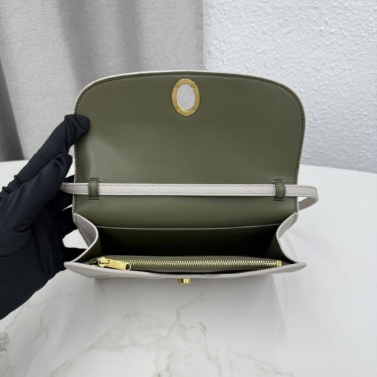 Replica di lusso Pochette Dior Médaillon con tracolla Grigia Imitazione Falso