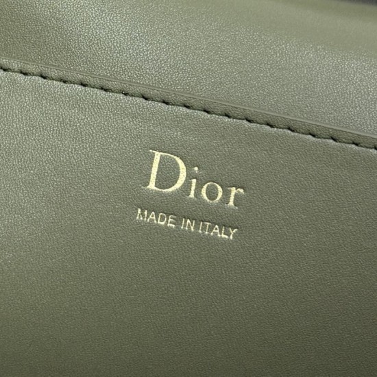 Replica di lusso Pochette Dior Médaillon con tracolla Grigia Imitazione Falso