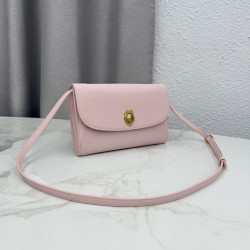 Replica di lusso Pochette Dior Médaillon con tracolla Rosa Imitazione Falso
