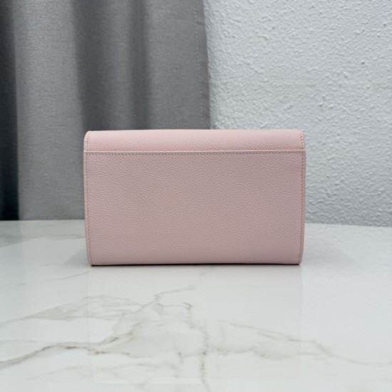 Replica di lusso Pochette Dior Médaillon con tracolla Rosa Imitazione Falso