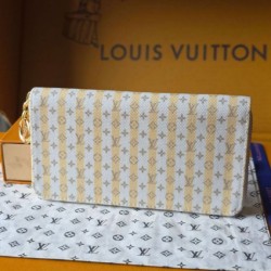 Replica di lusso Portafoglio LV Stamp Zippy M28463 Giallo Imitazione Falso
