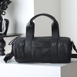 Replica di lusso Borsa a mano Prada Route 1BB162 nera Imitazione Falso