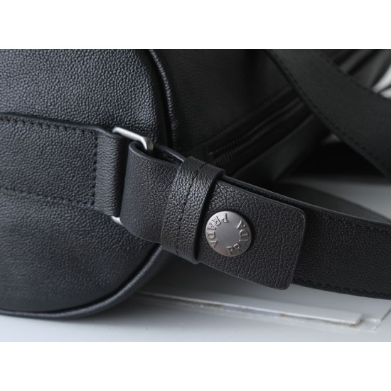 Replica di lusso Borsa a mano Prada Route 1BB162 nera Imitazione Falso