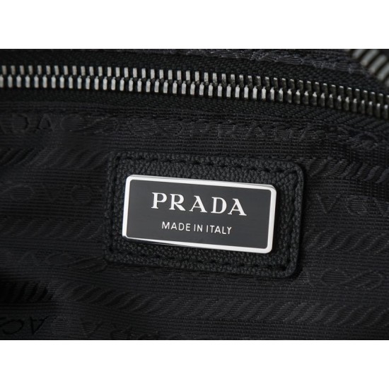 Replica di lusso Borsa a mano Prada Route 1BB162 nera Imitazione Falso