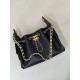 Replica di alta qualità Borsa Chanel piccola 25 AS5631 Hobo con design traforato nera Replica di lusso Borsa Chanel piccola 25 AS5631 Hobo con design traforato nera Imitazione Falso
