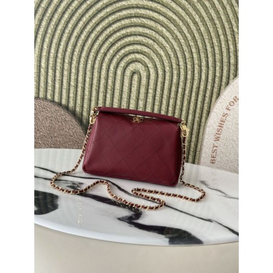 Replica di lusso Borsa a tracolla Chanel 26S AS6255 CC con manico superiore Rosso Imitazione Falso