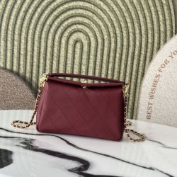Replica di lusso Borsa a tracolla Chanel 26S AS6255 CC con manico superiore Rosso Imitazione Falso