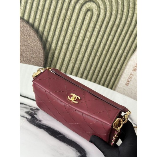 Replica di lusso Borsa a tracolla Chanel 26S AS6255 CC con manico superiore Rosso Imitazione Falso