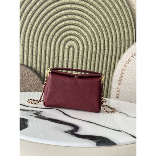 Replica di lusso Borsa a tracolla Chanel 26S AS6255 CC con manico superiore Rosso Imitazione Falso