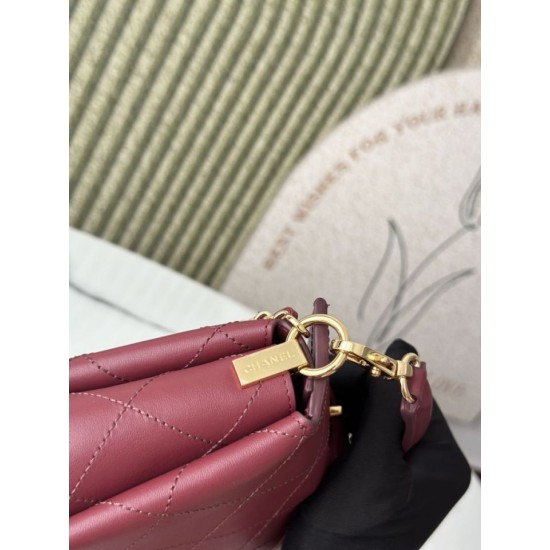 Replica di lusso Borsa a tracolla Chanel 26S AS6255 CC con manico superiore Rosso Imitazione Falso