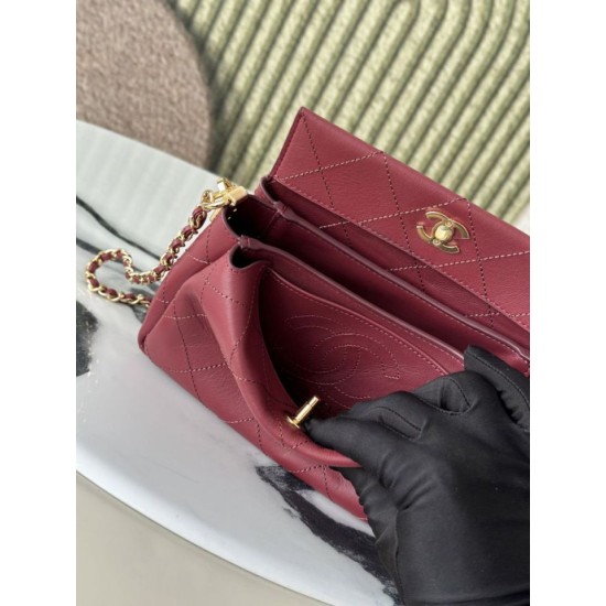 Replica di lusso Borsa a tracolla Chanel 26S AS6255 CC con manico superiore Rosso Imitazione Falso