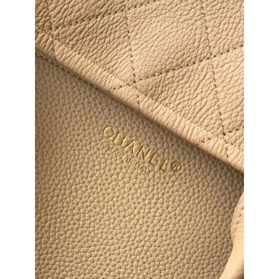 Replica fedele Borsa bowling Chanel 26s AS6288 albicocca Imitazione Fake