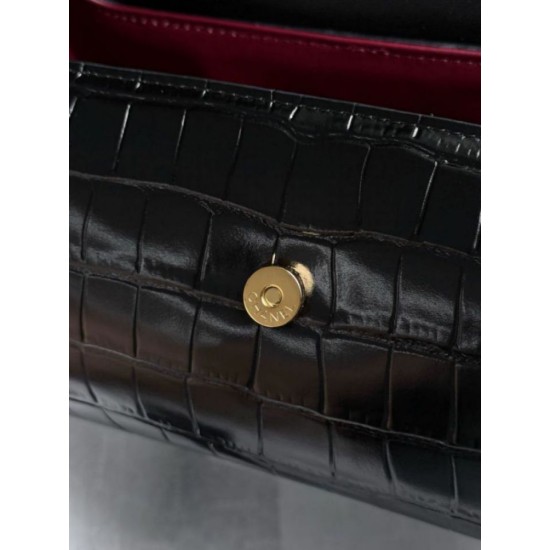 Replica fedele Borsa a mano Chanel 26A Bowling AP5294 con stampa coccodrillo Imitazione Fake