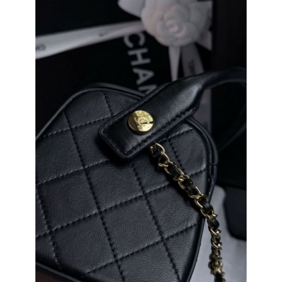 Replica fedele Borsa a mano Chanel 26A Bowling AP5294 Nero Imitazione Fake