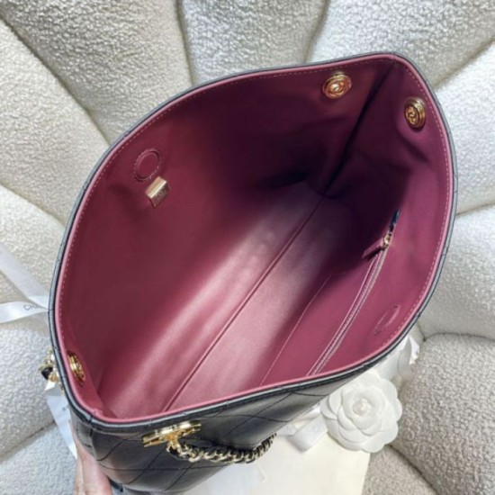 Replica fedele Borsa tote Chanel 26S AS6241 nera Imitazione Fake