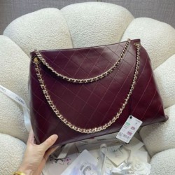 Replica fedele Borsa tote Chanel 26S AS6241 Borgogna Imitazione Fake