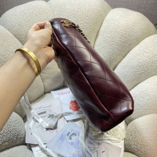 Replica fedele Borsa tote Chanel 26S AS6241 Borgogna Imitazione Fake