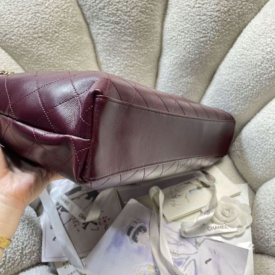 Replica fedele Borsa tote Chanel 26S AS6241 Borgogna Imitazione Fake
