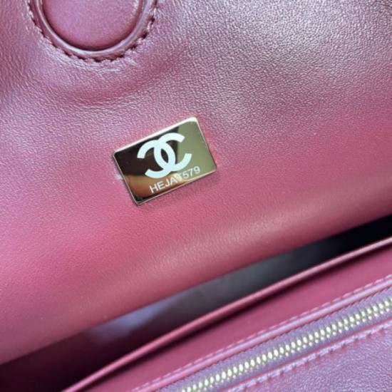 Replica fedele Borsa tote Chanel 26S AS6241 Borgogna Imitazione Fake