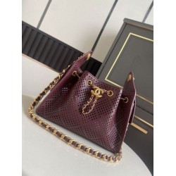 Replica identica Borsa Chanel 26 hobo con intagli AS5631 Borgogna Replica fedele Borsa Chanel 26 hobo con intagli AS5631 Borgogna Imitazione Fake