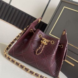 Replica identica Borsa Chanel 26 hobo con intagli AS5631 Borgogna Replica fedele Borsa Chanel 26 hobo con intagli AS5631 Borgogna Imitazione Fake