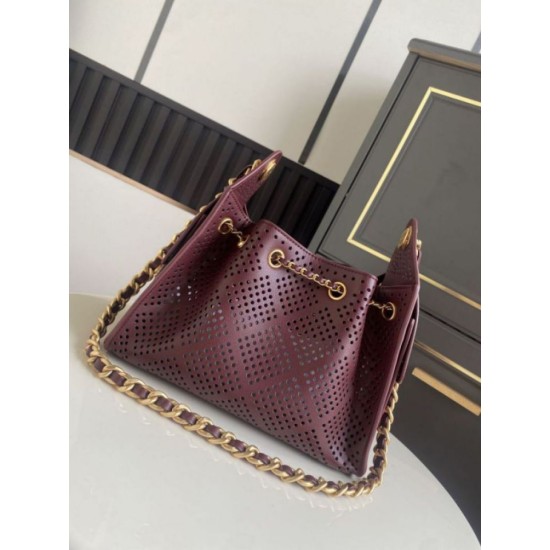 Replica fedele Borsa Chanel 26 hobo con intagli AS5631 Borgogna Imitazione Fake