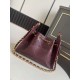 Replica fedele Borsa Chanel 26 hobo con intagli AS5631 Borgogna Imitazione Fake